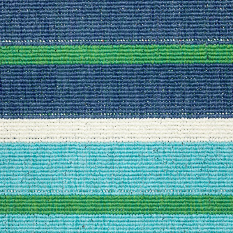 8' X 11' Blue and Green Geometric Stain Resistant Indoor Outdoor Area Rug Homeroots Outdoor