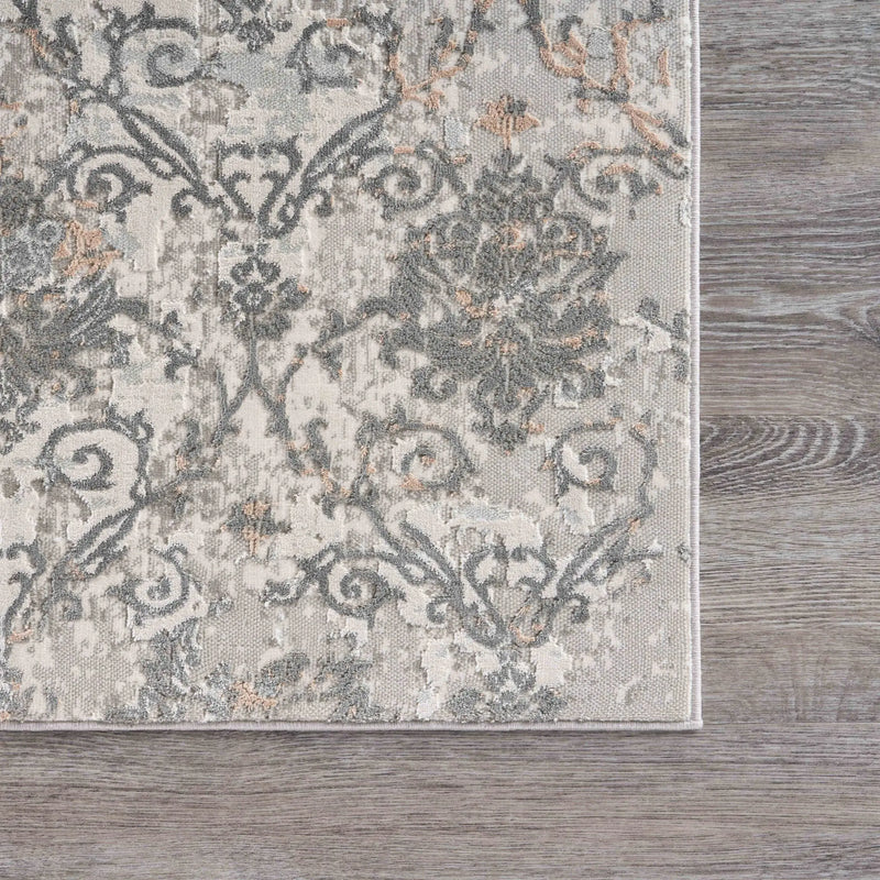8' X 11' Cream Abstract Distressed Area Rug Homeroots Home Decor