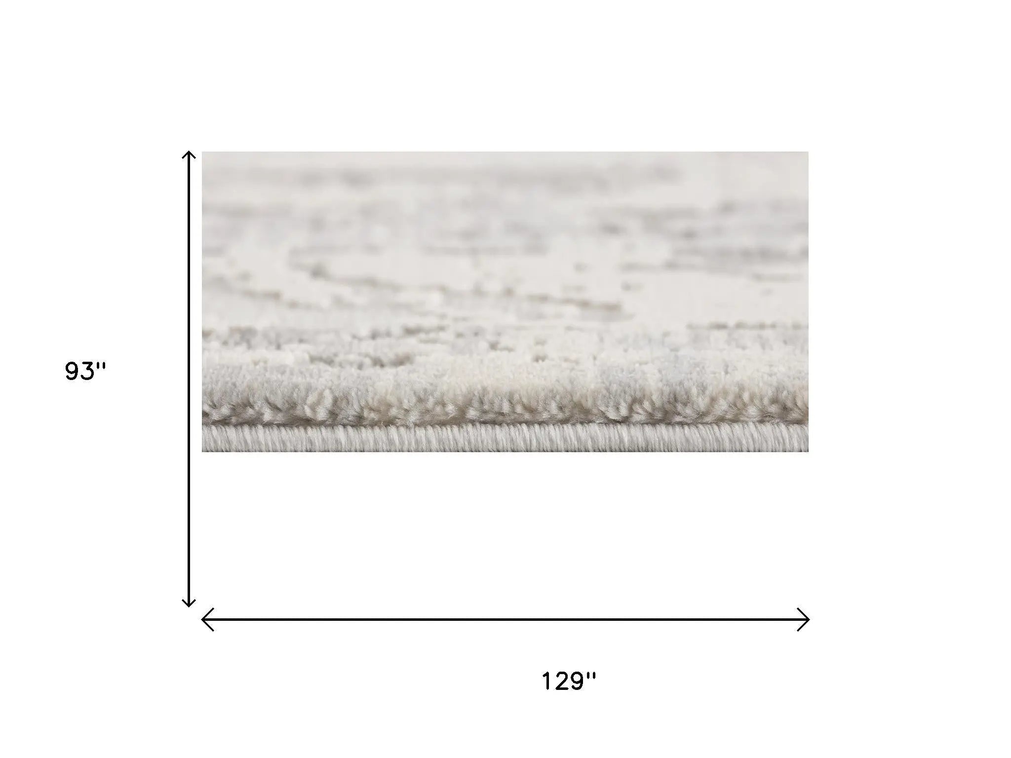 8' X 11' Gray And Beige Abstract Area Rug Homeroots Home Decor