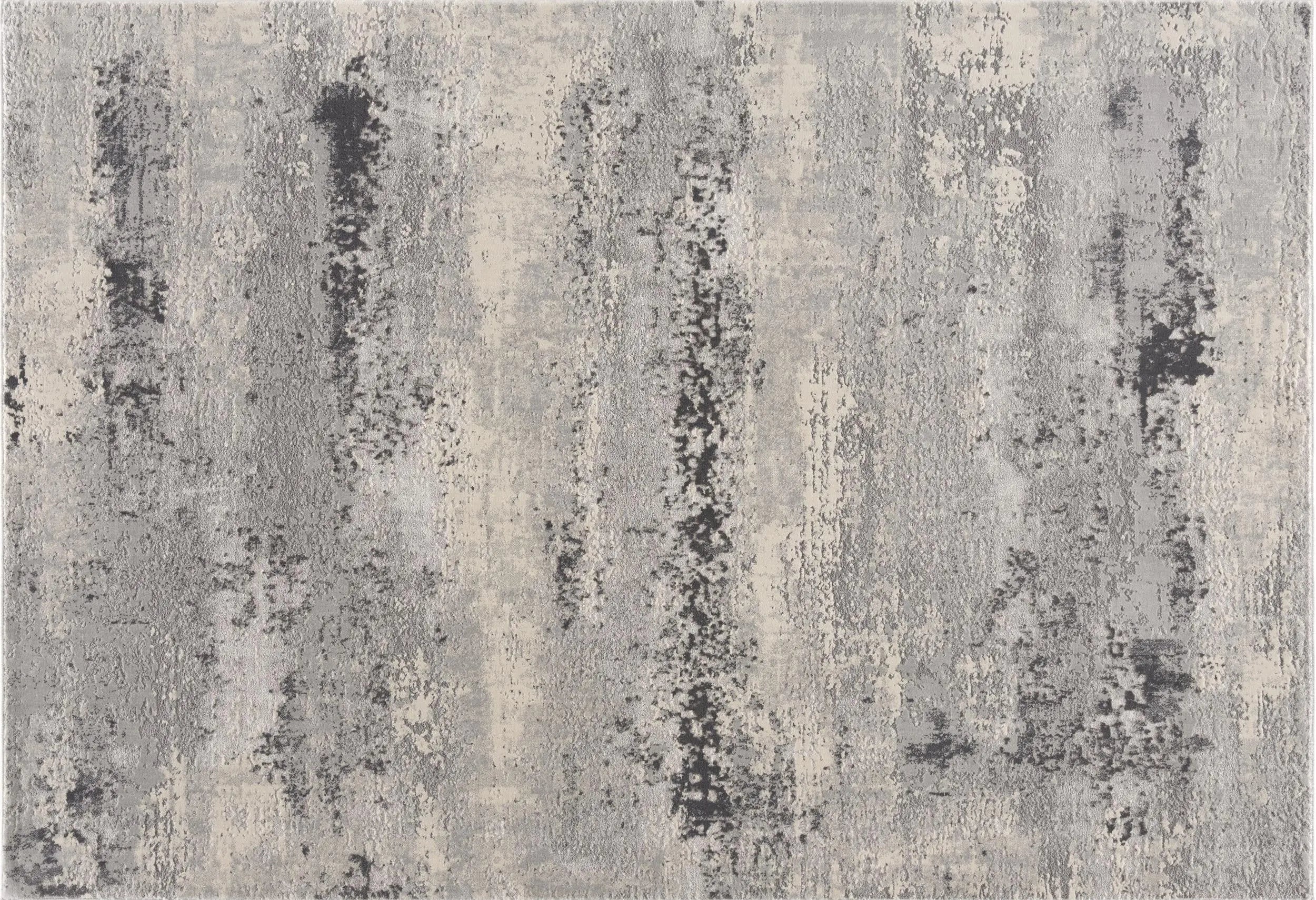 8' X 11' Gray And Beige Abstract Area Rug Homeroots Home Decor