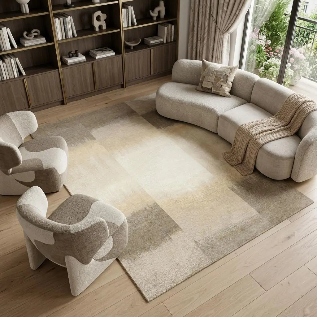 8' X 11' Gray And White Abstract Washable Area Rug With UV Protection Homeroots Home Decor