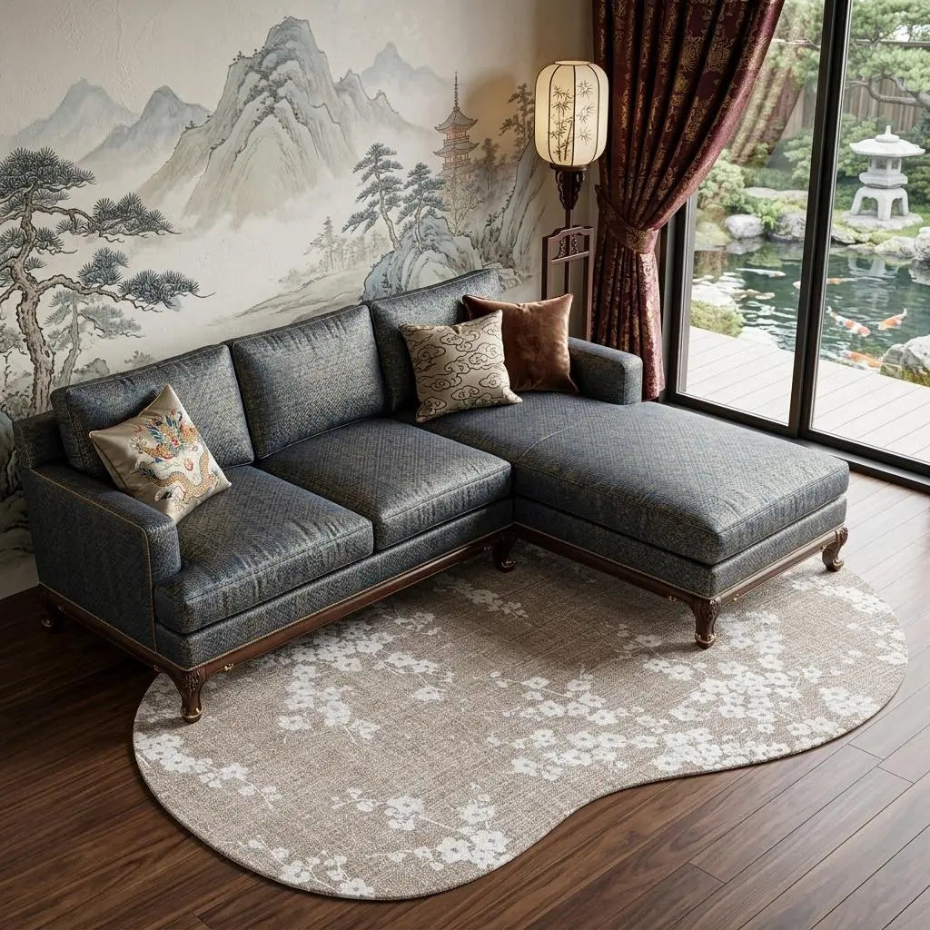 8' X 11' Gray And White Oriental Washable Area Rug With UV Protection Homeroots Home Decor