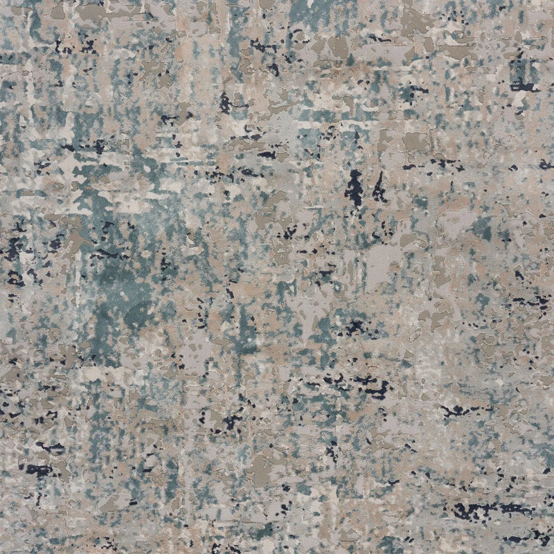 8' X 11' Gray Blue Taupe And Cream Abstract Distressed Stain Resistant Area Rug Homeroots Home Decor