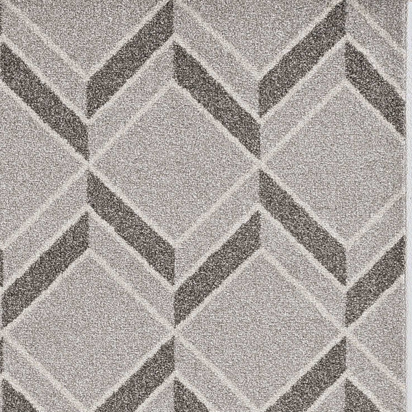 8' X 11' Gray Geometric Indoor Outdoor Area Rug Homeroots Outdoor