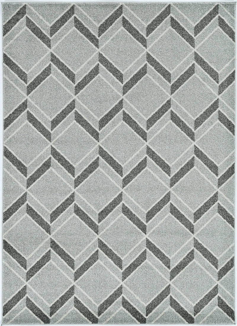 8' X 11' Gray Geometric Indoor Outdoor Area Rug Homeroots Outdoor