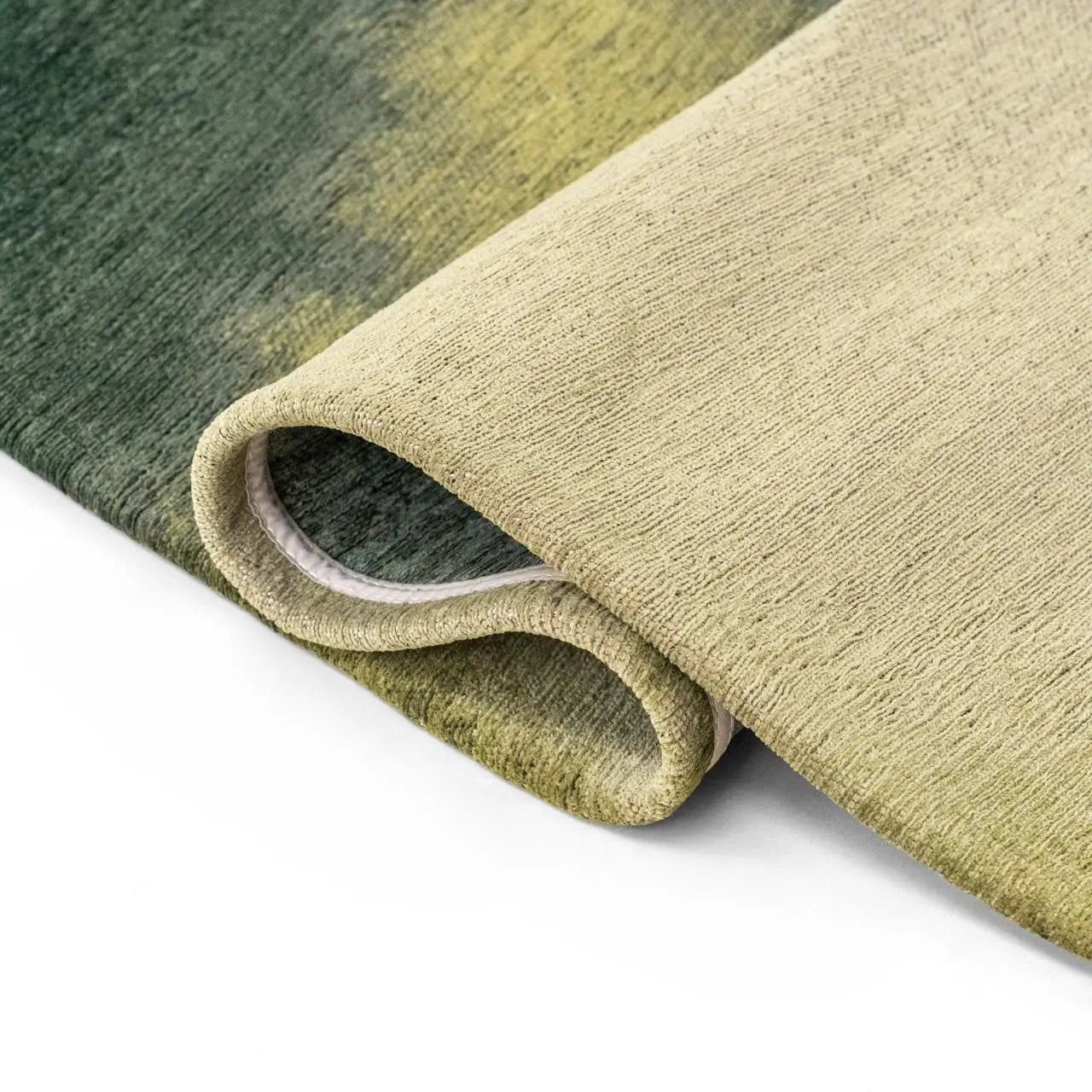 8' X 11' Green And White Abstract Washable Area Rug With UV Protection Homeroots Home Decor