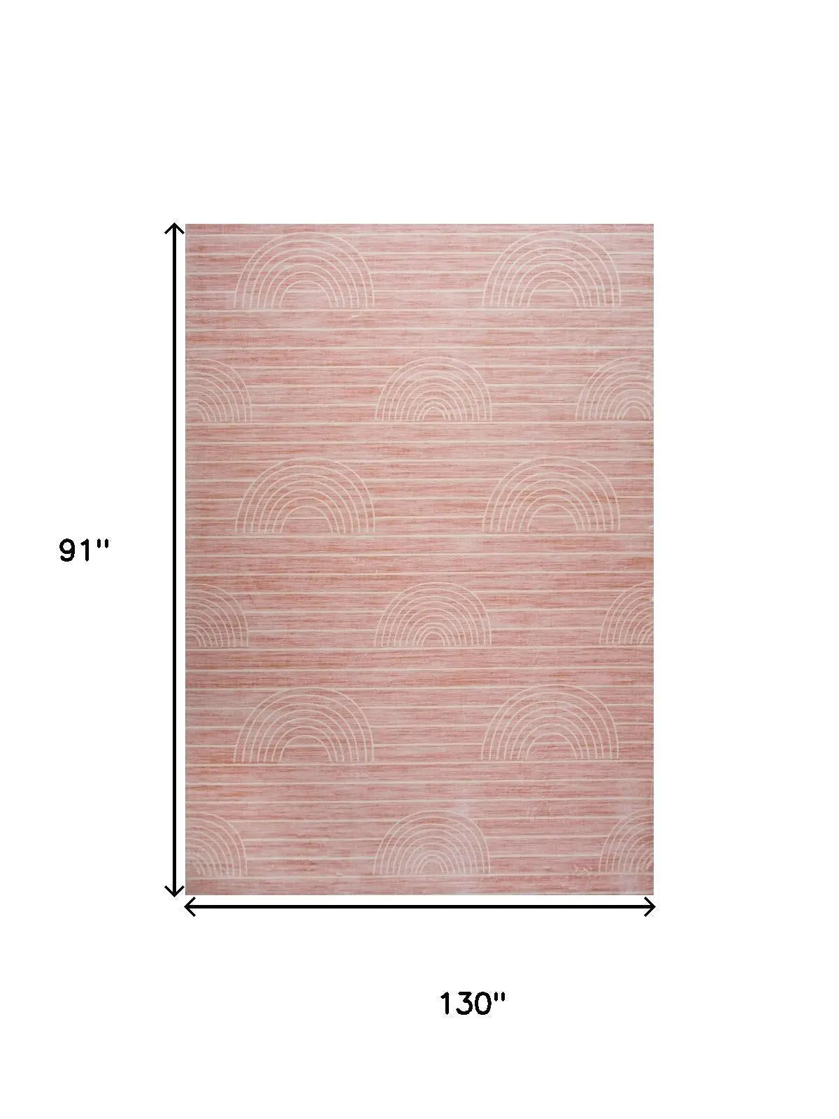8' X 11' Pink Abstract Area Rug Homeroots Home Decor