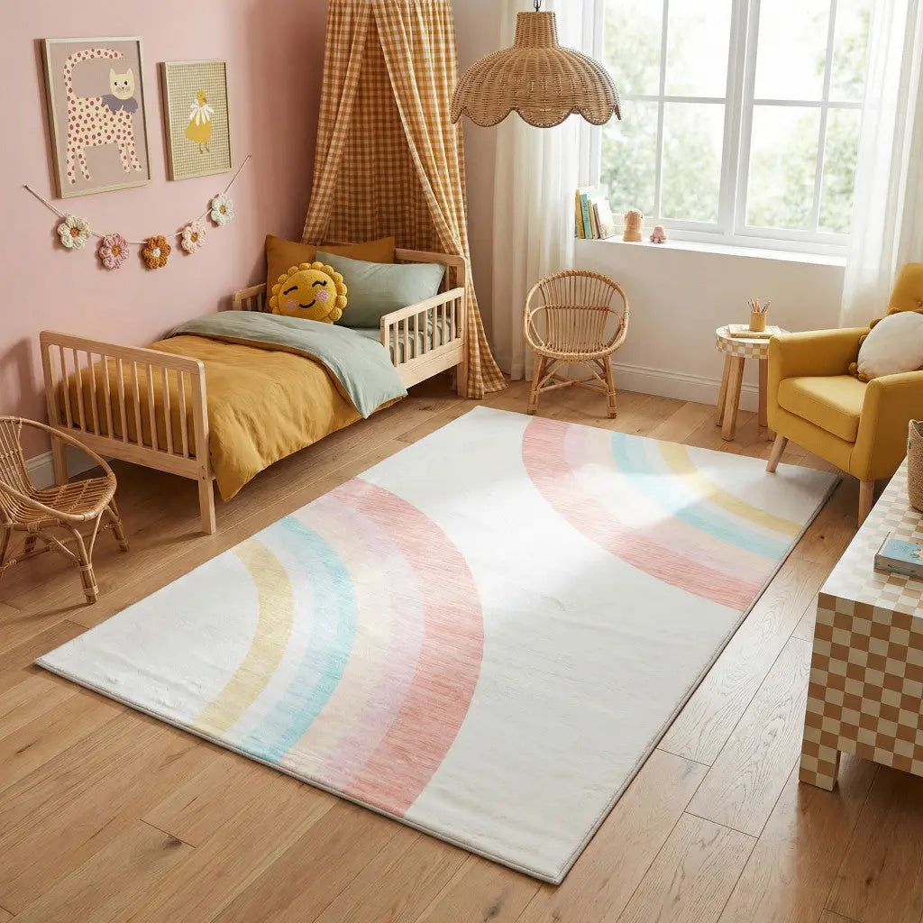 8' X 11' Pink Abstract Area Rug Homeroots Home Decor