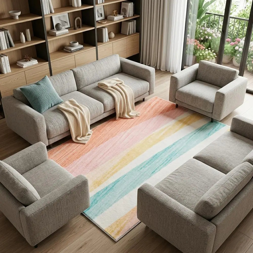 8' X 11' Pink Abstract Area Rug Homeroots Home Decor