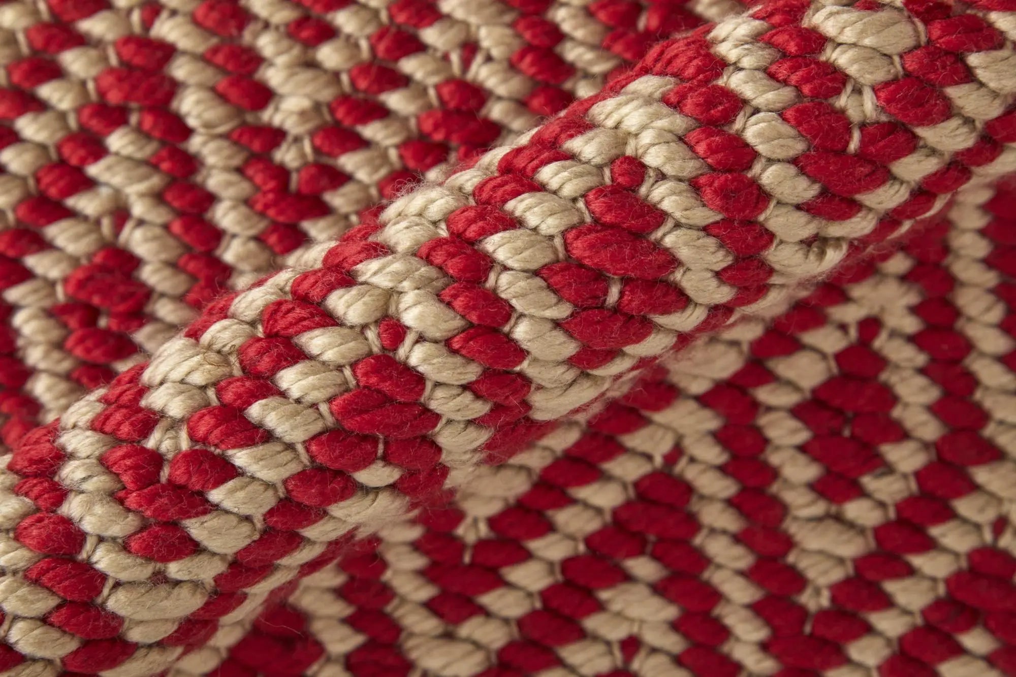 8' X 11' Red And Tan Geometric Hand Woven Area Rug Homeroots Home Decor