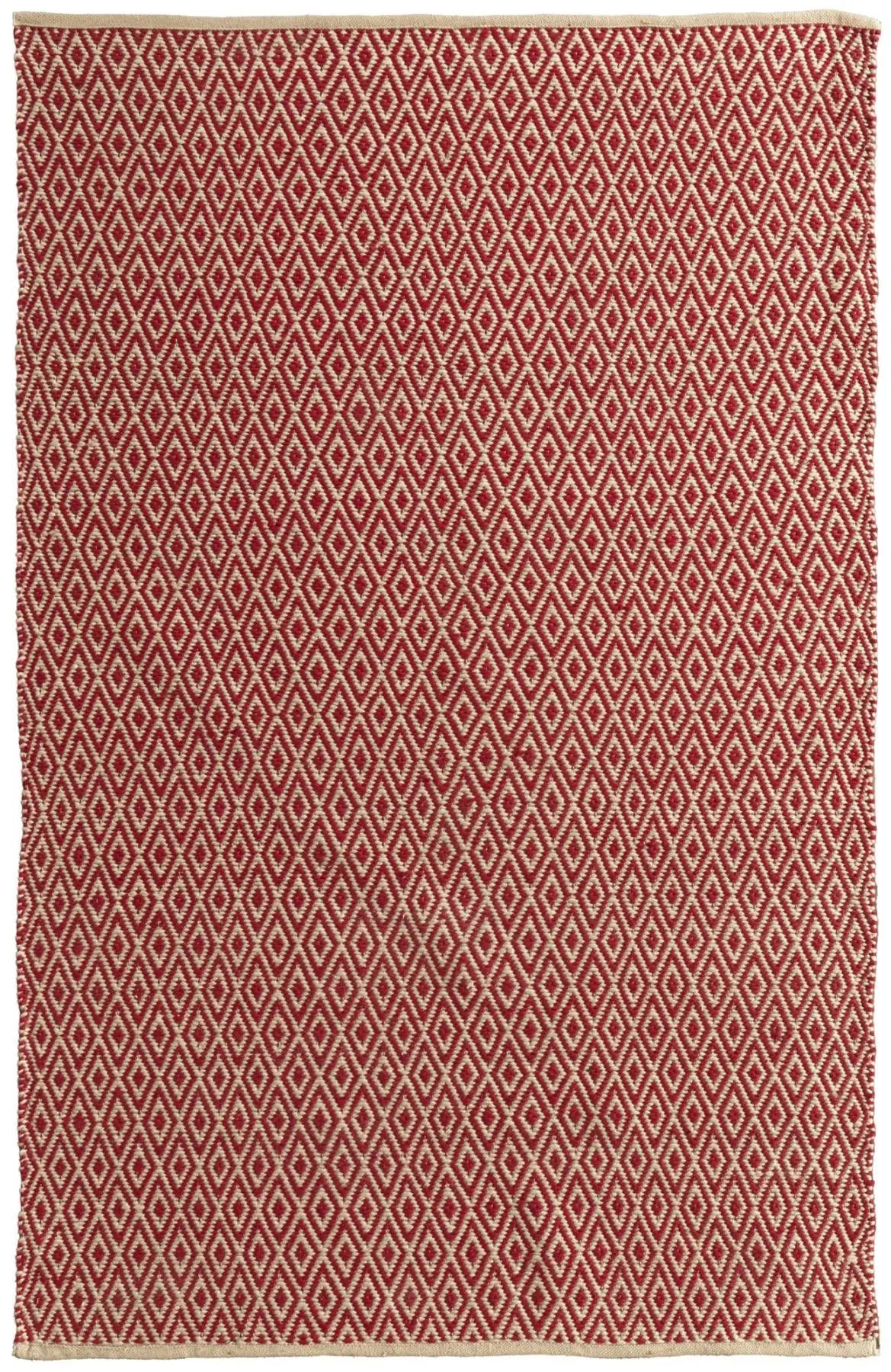 8' X 11' Red And Tan Geometric Hand Woven Area Rug Homeroots Home Decor