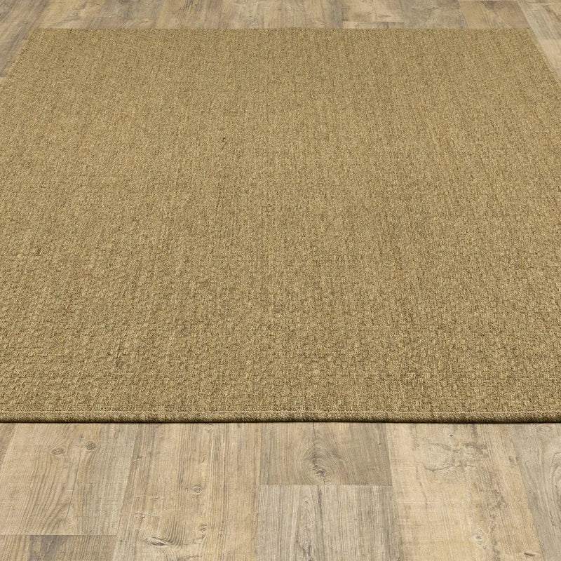 8' X 11' Tan Indoor Outdoor Area Rug Homeroots Outdoor