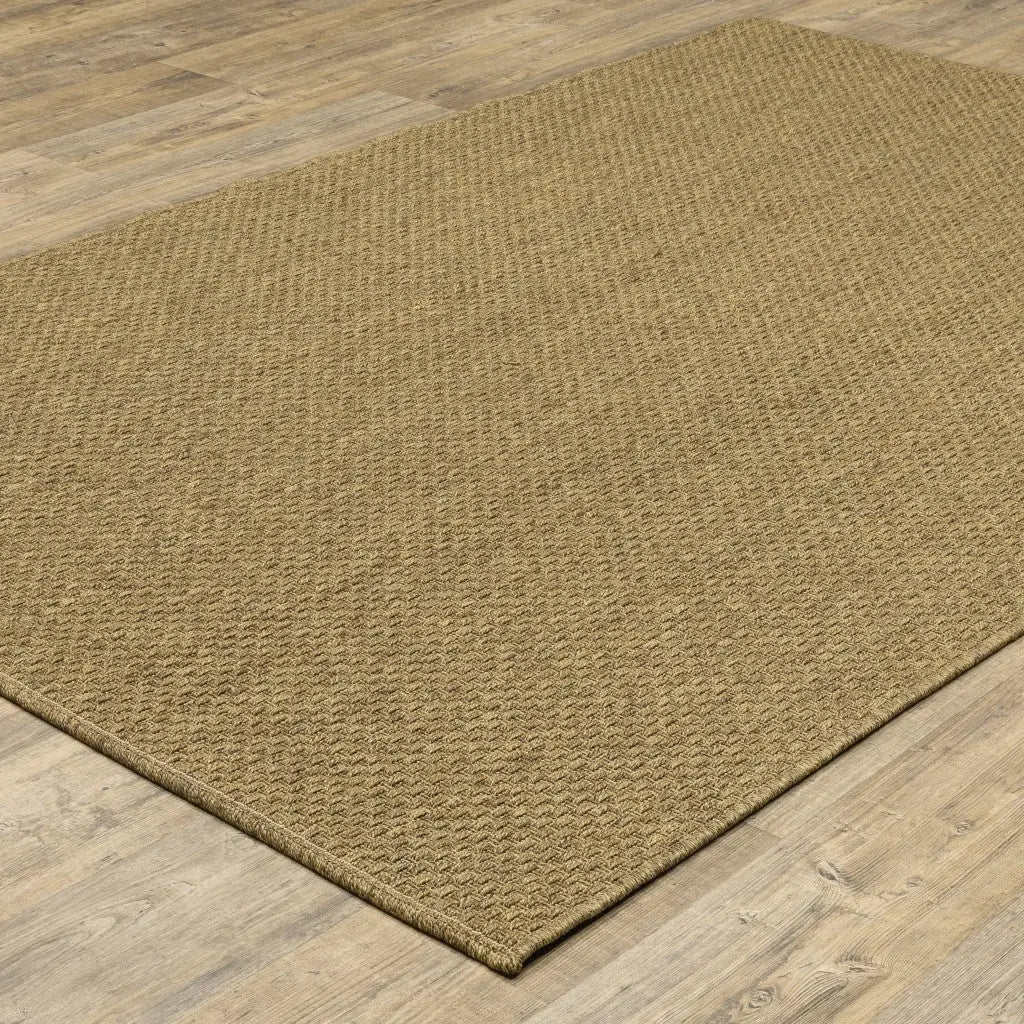 8' X 11' Tan Indoor Outdoor Area Rug Homeroots Outdoor