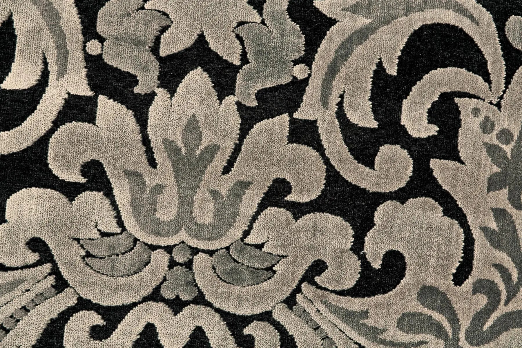 8' X 11' Taupe Black And Gray Floral Area Rug Homeroots Home Decor