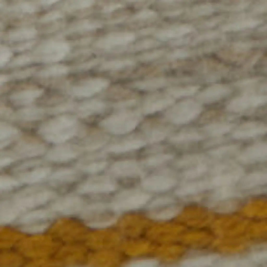 8' X 11' Yellow and Ivory Striped Hand Woven Area Rug Homeroots Outdoor
