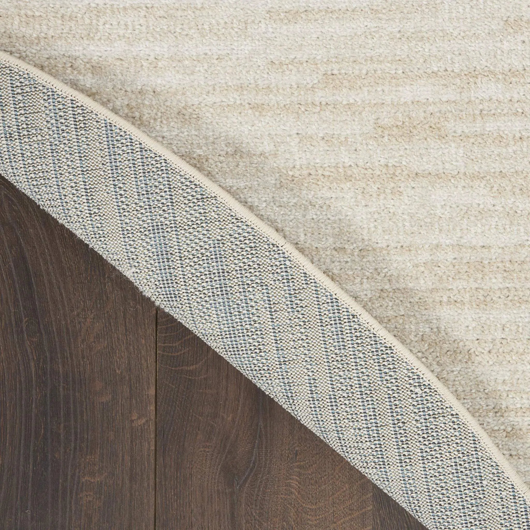 8' X 8' Beige And Ivory Round Indoor Outdoor Area Rug - GreatEagleInc