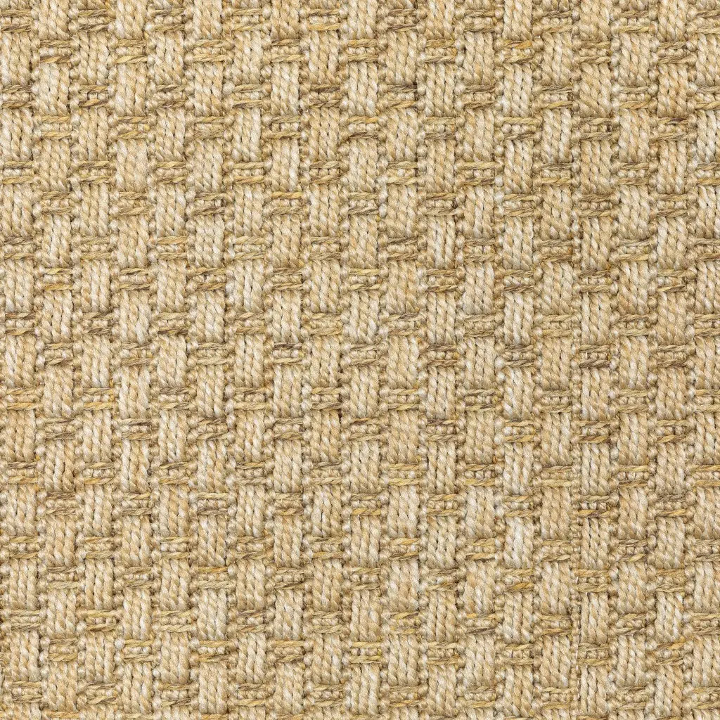 8' X 8' Beige Round Indoor Outdoor Area Rug Homeroots Outdoor