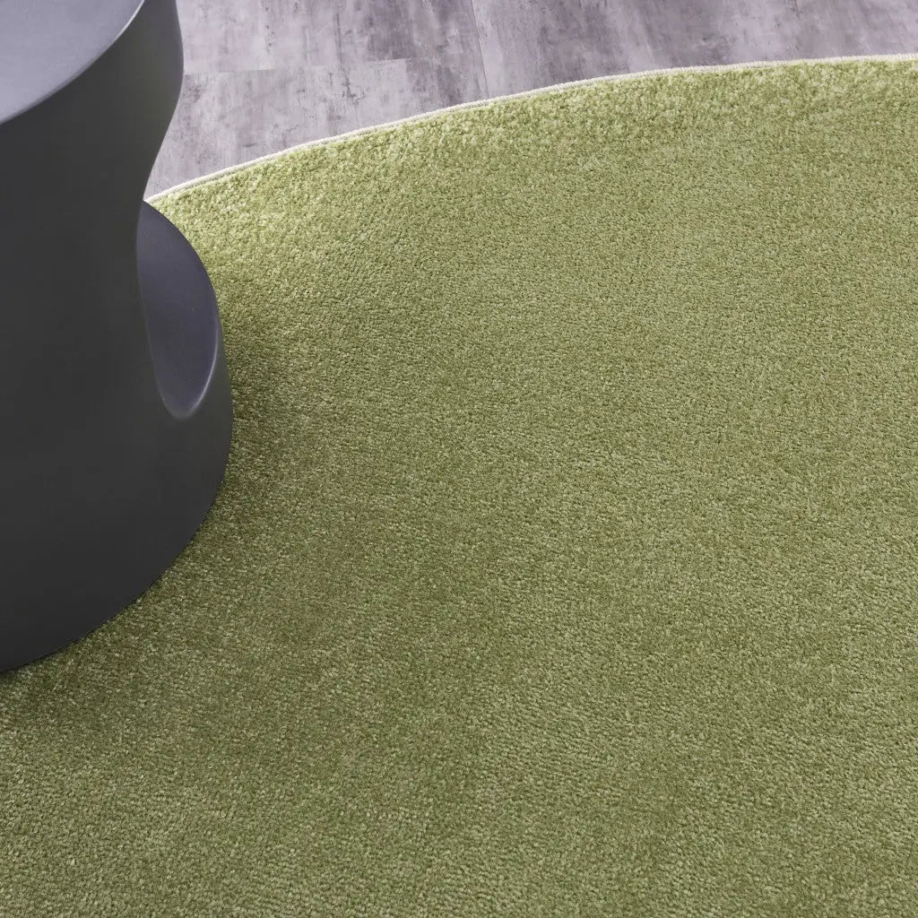8' X 8' Green Round Indoor Outdoor Area Rug Homeroots Outdoor