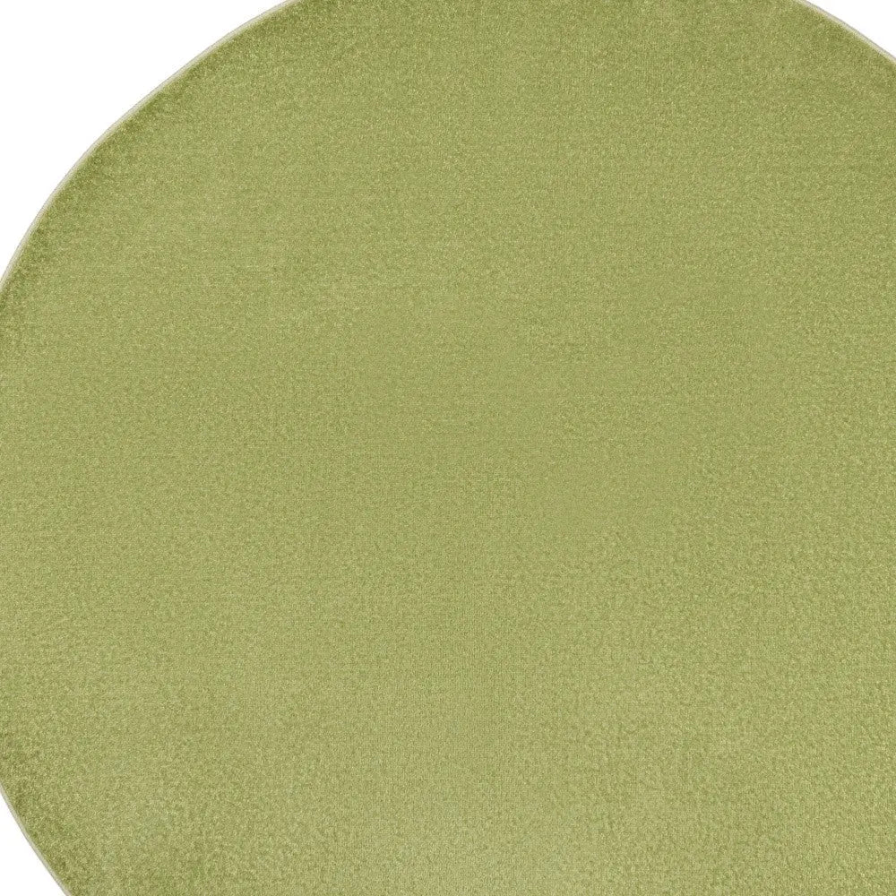 8' X 8' Green Round Indoor Outdoor Area Rug Homeroots Outdoor