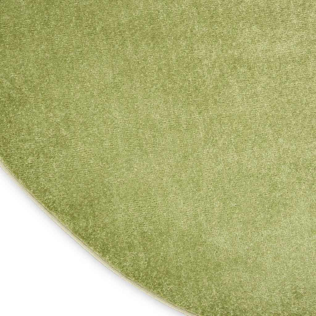 8' X 8' Green Round Indoor Outdoor Area Rug Homeroots Outdoor