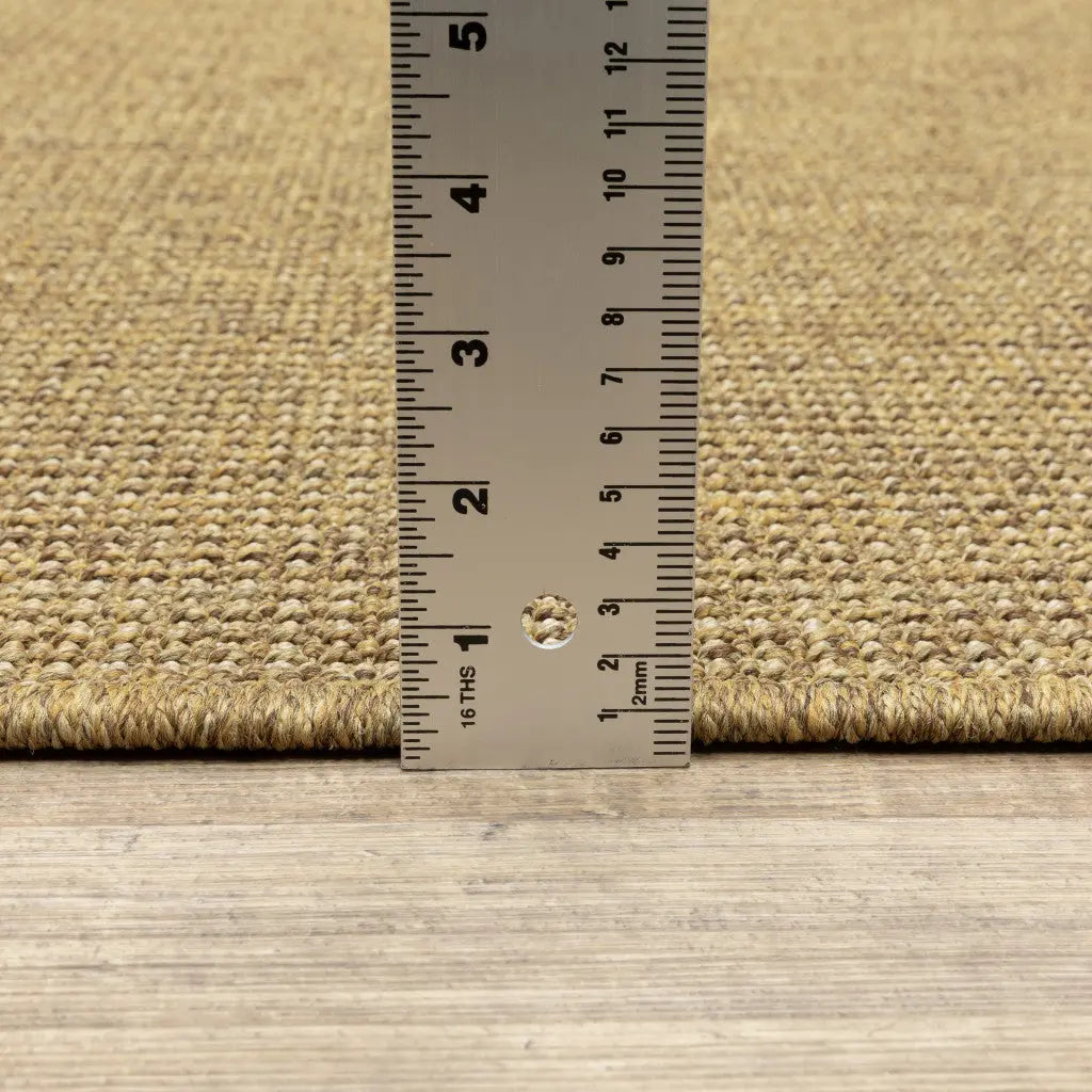 8' X 8' Tan Round Stain Resistant Indoor Outdoor Area Rug Homeroots Outdoor