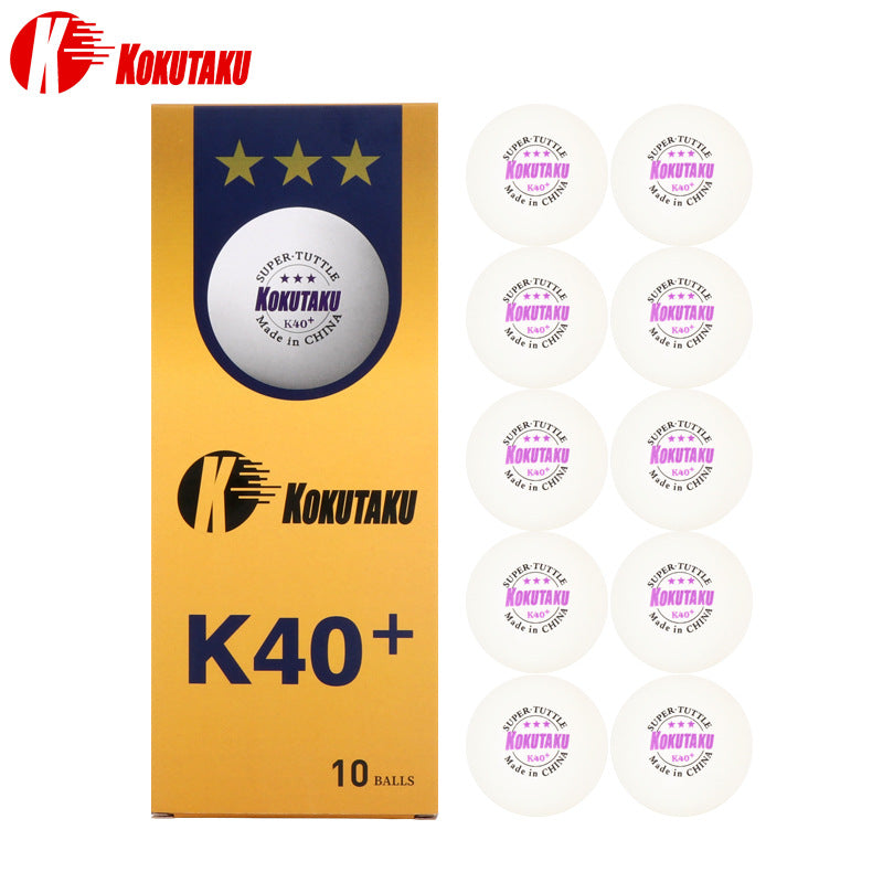 50balls/100balls 3 Star K40+ Table Tennis Ball Professional Trianing Games Seamed ABS Plastic Ping Pong Balls 10pcs White