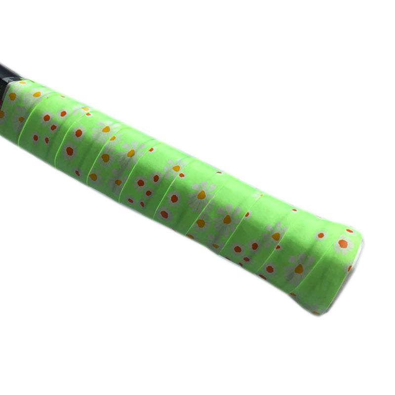 Super Tacky daisy printing Tennis Racket Overgrip Anti-skid Sweat Absorbed Wrap Taps Racquet grips Green