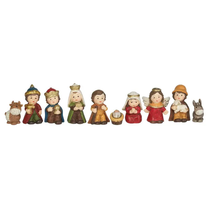 9 Piece Nativity Resin 1.75"H Dicksons Inc