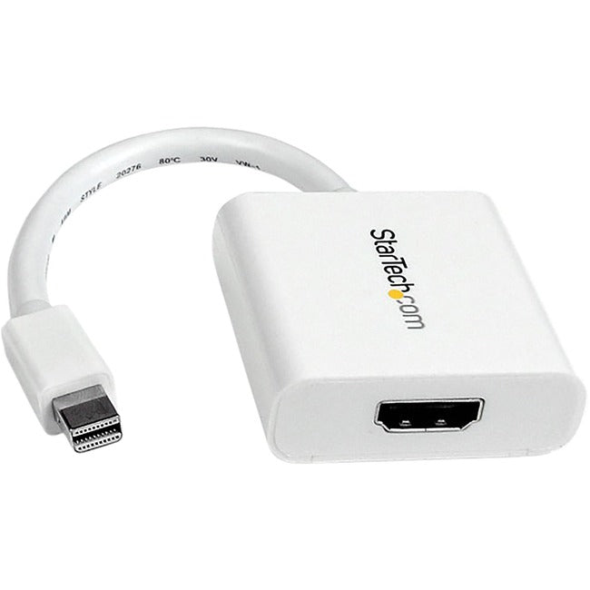 StarTech.com Mini DisplayPort to HDMI Video Adapter Converter - White Default Title