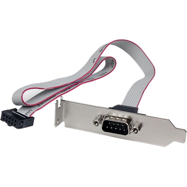 StarTech.com 1 Port 16in DB9 Serial Port Bracket to 10 Pin Header - Low Profile - GreatEagleInc
