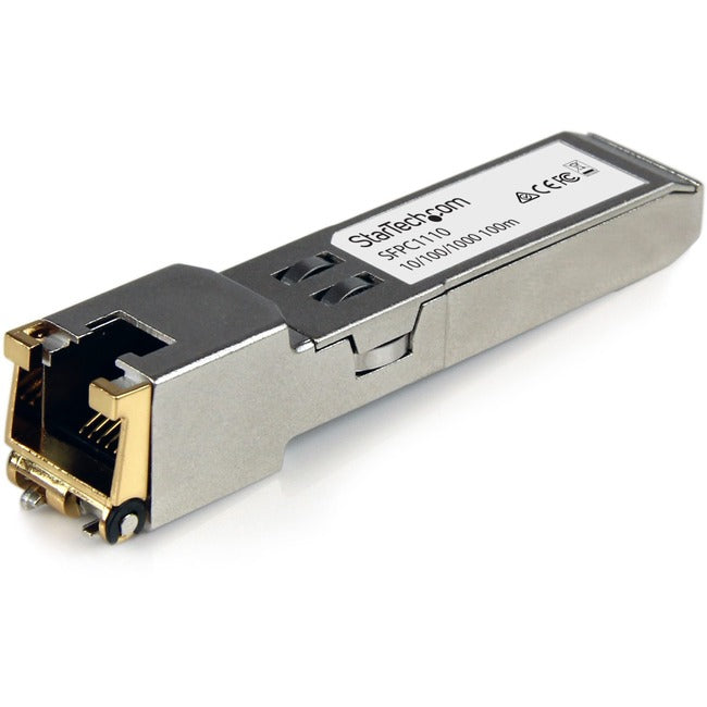 StarTech.com Cisco SFP-GE-T Compatible SFP Module - 1000BASE-T Copper SFP Transceiver - Lifetime Warranty - 1 Gbps - Maximum Transfer Distance: 100 m (328 ft) - GreatEagleInc