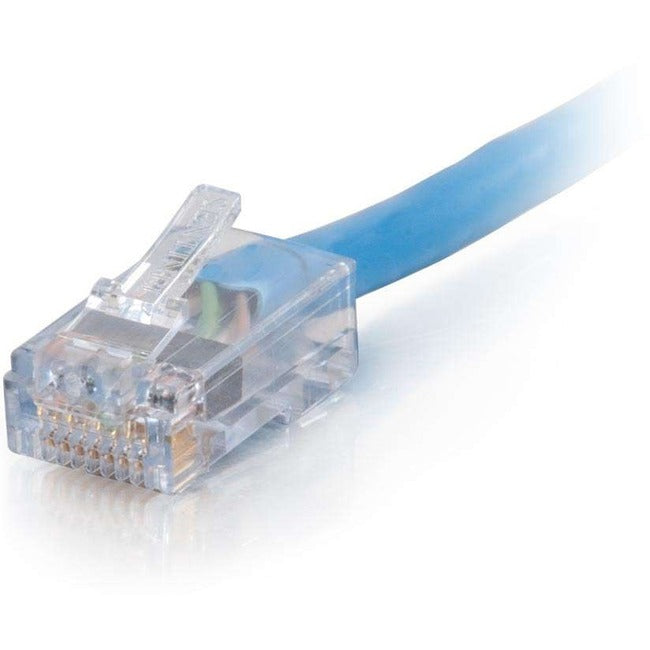 C2G-10ft Cat6 Non-Booted Network Patch Cable (Plenum-Rated) - Blue