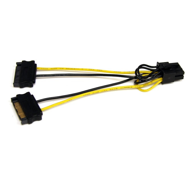 StarTech.com 6in SATA Power to 8 Pin PCI Express Video Card Power Cable Adapter - GreatEagleInc
