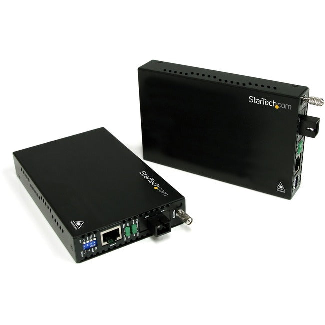 StarTech.com 10/100 Mbps Ethernet Single Mode WDM Fiber Media Converter Kit SC 20km - GreatEagleInc