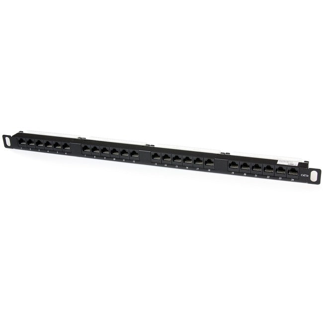 StarTech.com 24 Port 0.5U Cat5e Patch Panel - RJ45 Ethernet Rackmount Cat 5e 110 Patch Panel Default Title