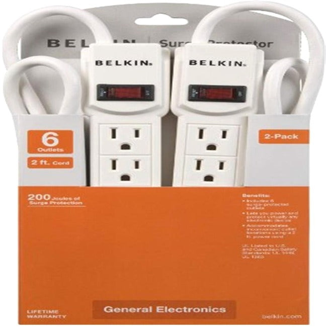 Belkin F5C048-2 6-Outlets Surge Suppressor Default Title