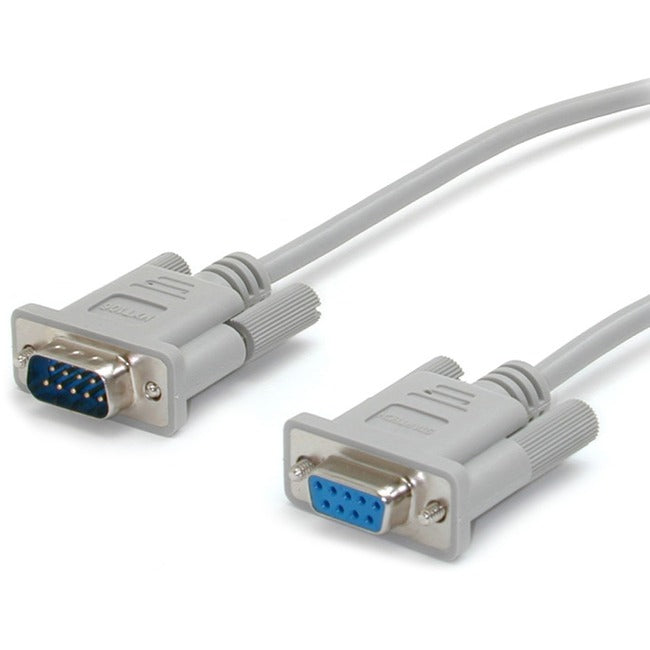 StarTech.com 15ft Straight Through DB9 Serial Cable - Mouse Extension Cable External - Gray - Computers & Electronics