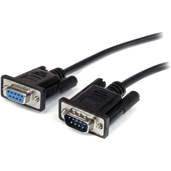 StarTech.com 2m Black Straight Through DB9 RS232 Serial Cable - M/F - Computers & Electronics