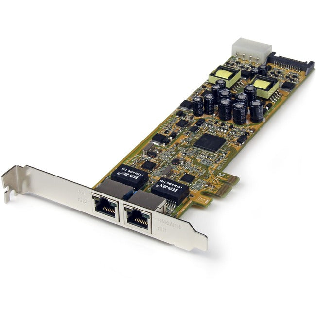 StarTech.com Dual Port PCI Express Gigabit Ethernet PCIe Network Card Adapter - PoE/PSE - Computers & Electronics