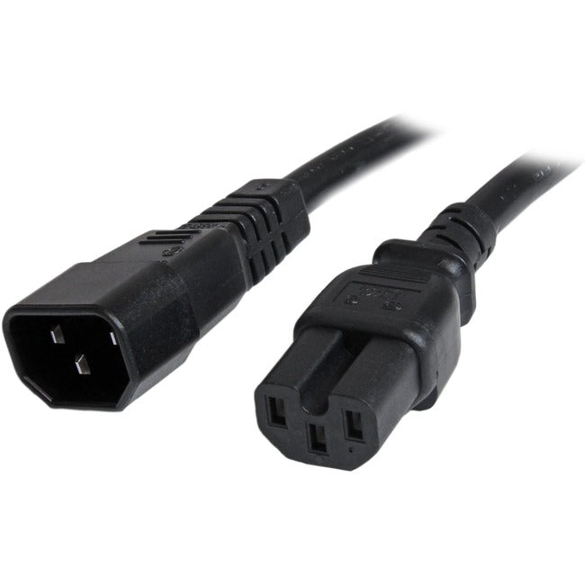 StarTech.com 3 ft 14 AWG Computer Power Cord - IEC C14 to IEC C15