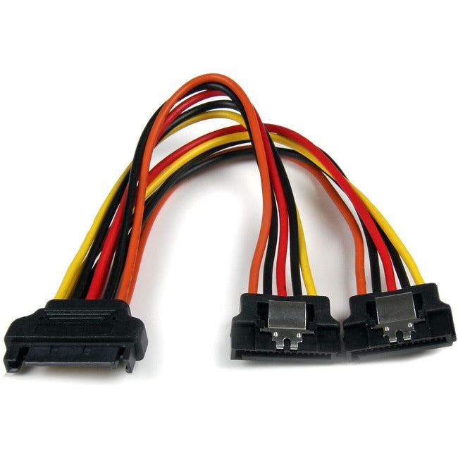 StarTech.com 6in Latching SATA Power Y Splitter Cable Adapter - M/F - Computers & Electronics