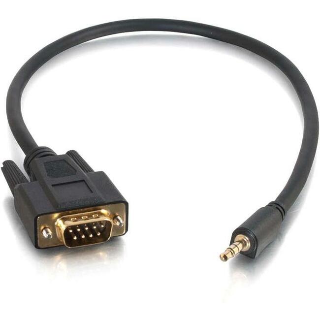 C2G 1.5ft Velocity DB9 Male to 3.5mm Male Adapter Cable Default Title