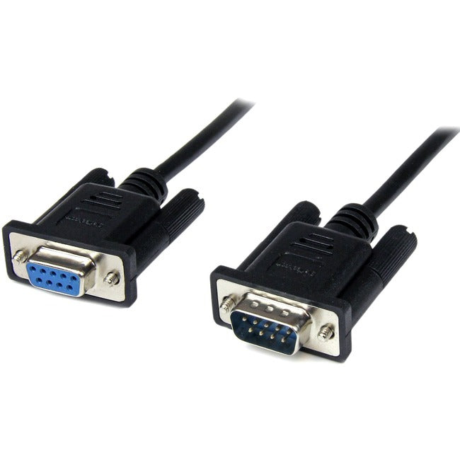 StarTech.com 1m Black DB9 RS232 Serial Null Modem Cable F/M - Computers & Electronics