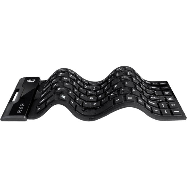 Adesso AKB-212UB - Antimicrobial Waterproof Flex Keyboard (Mini Size) Default Title