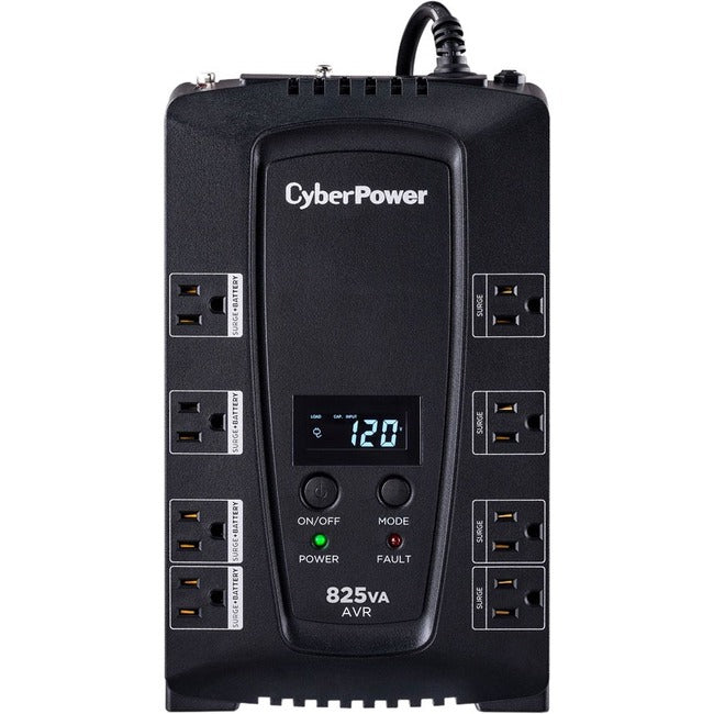 CyberPower Intelligent LCD CP825AVRLCD 825 VA Desktop UPS - GreatEagleInc