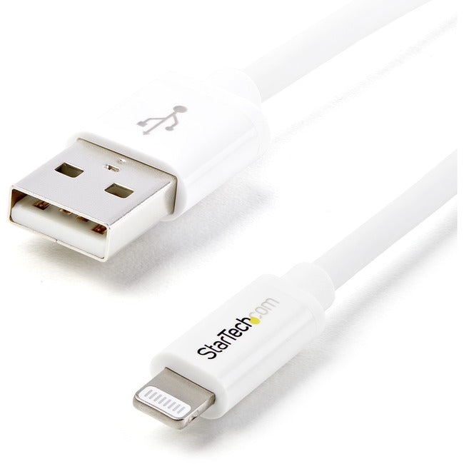 StarTech.com 2m (6ft) Long White Apple® 8-pin Lightning Connector to USB Cable for iPhone / iPod / iPad - Computers &…