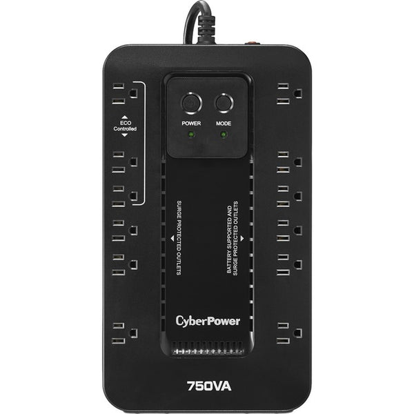 CyberPower Ecologic EC750G 750VA/425W Energy Efficient Desktop ECO UPS - GreatEagleInc