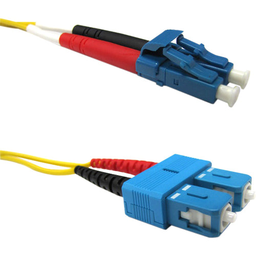 Weltron 5m LC/SC Single Mode 9/125M Yellow Fiber Patch Cable - Computers & Electronics