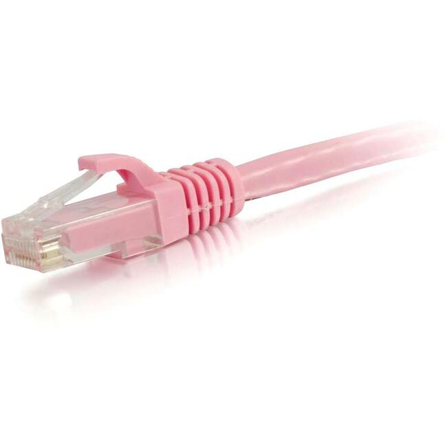 C2G-1ft Cat6 Snagless Unshielded (UTP) Network Patch Cable - Pink - Computers & Electronics