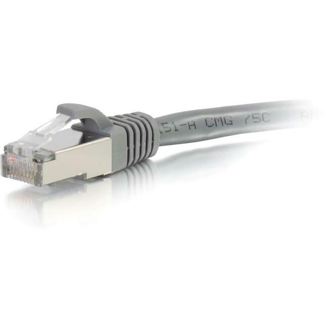 C2G-1ft Cat6 Snagless Shielded (STP) Network Patch Cable - Gray Default Title